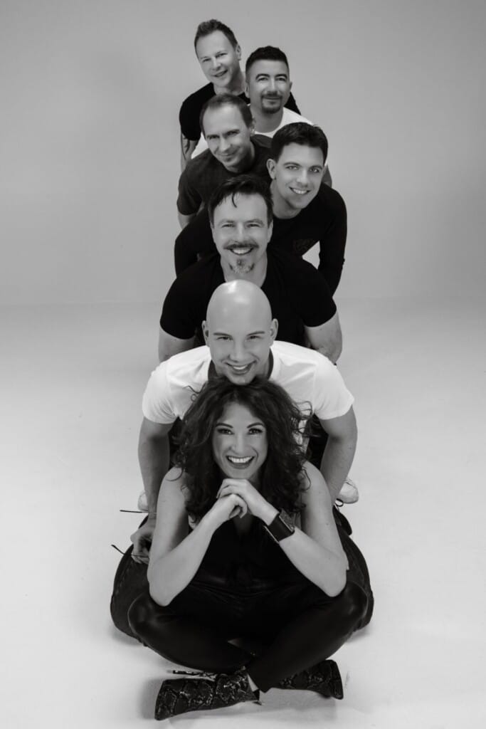 wedding band joy BW photo