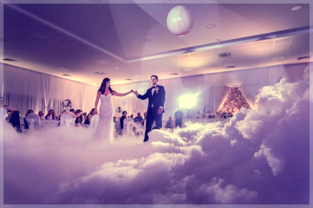 newlyweds first dance smoke machine