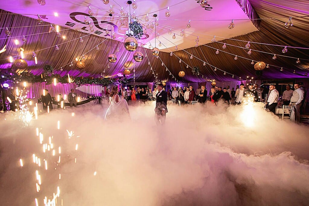 wedding party lights and special effects music fun team