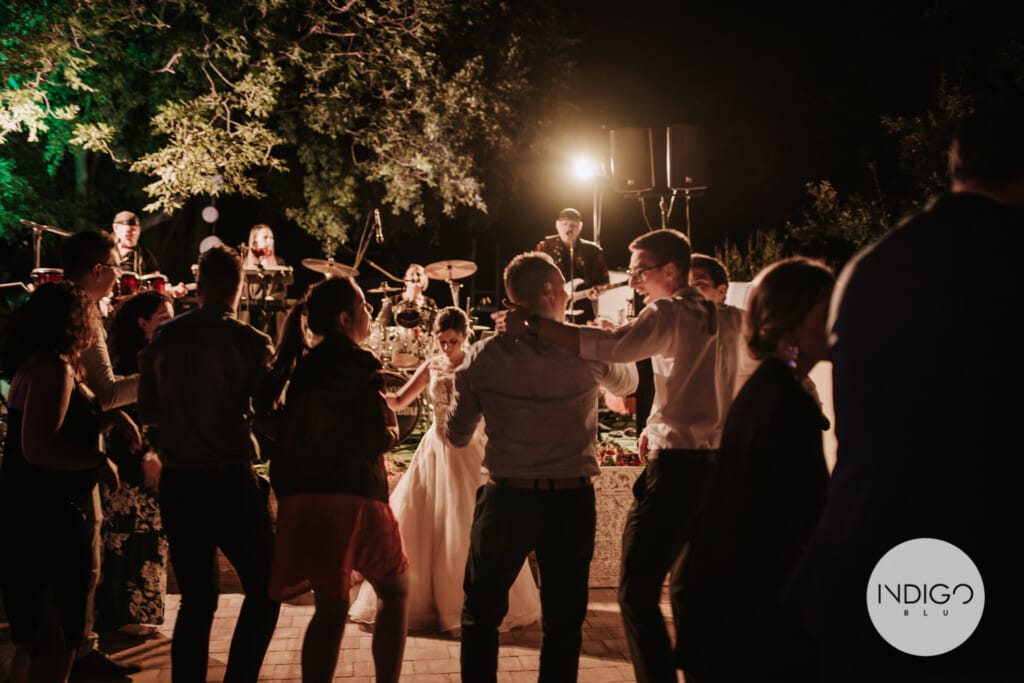 teddy lion band performing night