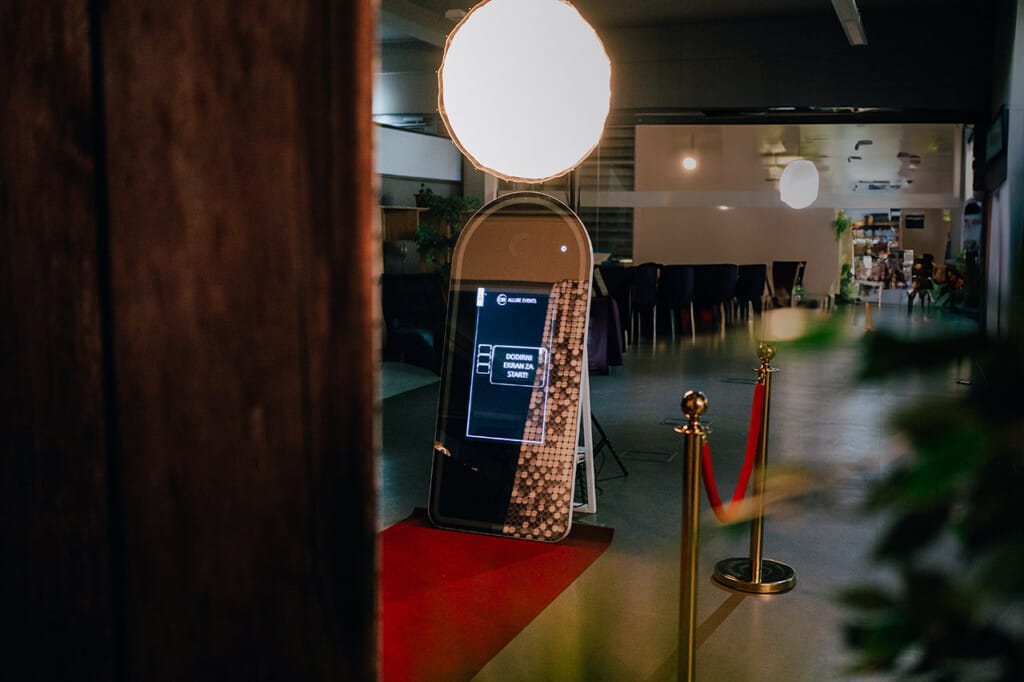 Photo booth in the venue